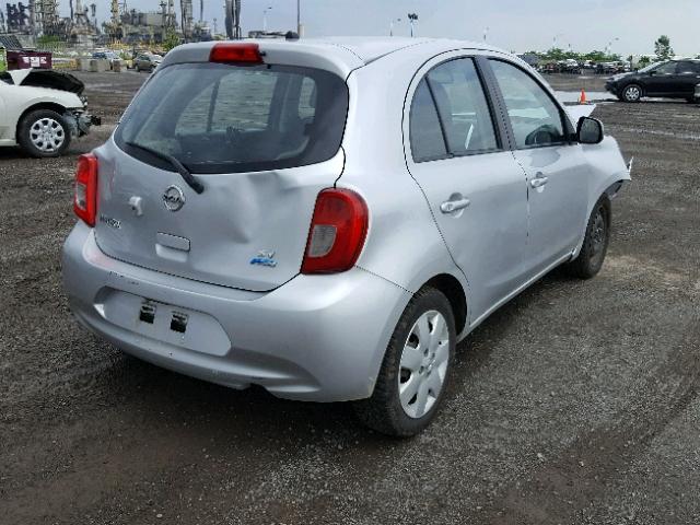 3N1CK3CP1FL201549 - 2015 NISSAN MICRA SILVER photo 4