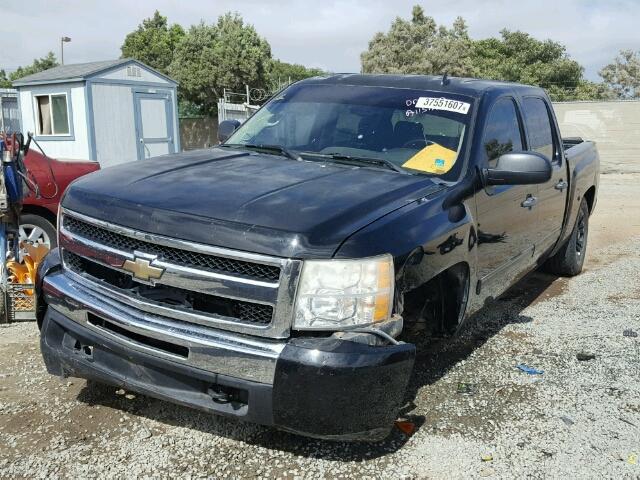 2GCEC230491112970 - 2009 CHEVROLET SILVERADO BLACK photo 2