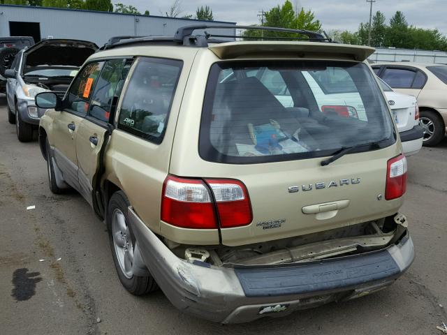 JF1SF65521H735960 - 2001 SUBARU FORESTER S GREEN photo 3