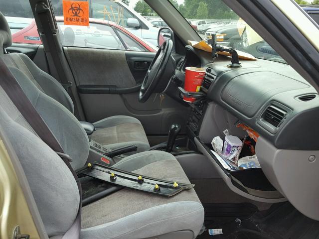 JF1SF65521H735960 - 2001 SUBARU FORESTER S GREEN photo 5