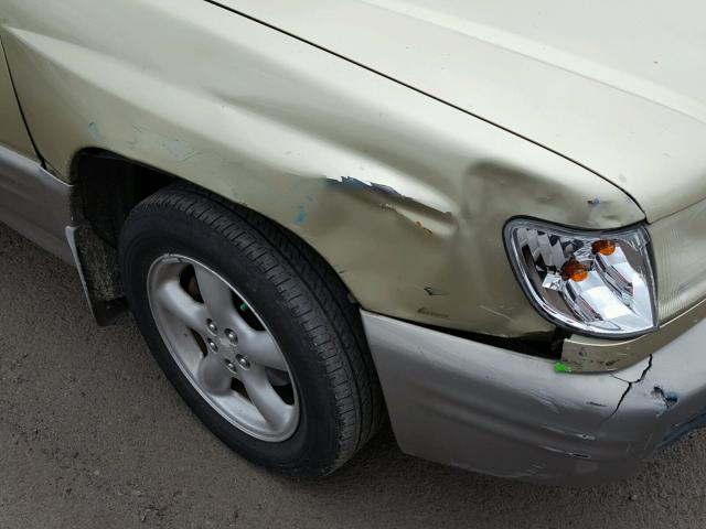 JF1SF65521H735960 - 2001 SUBARU FORESTER S GREEN photo 9