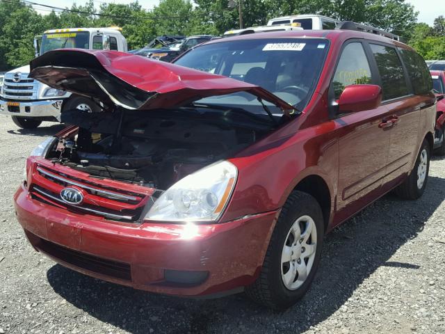 KNDMB233X66059012 - 2006 KIA SEDONA EX RED photo 2