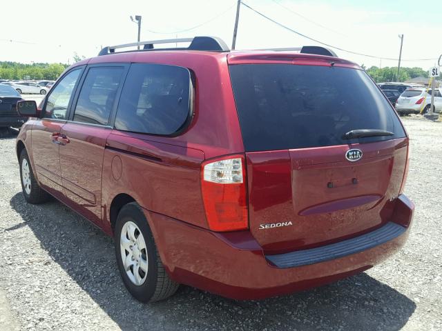 KNDMB233X66059012 - 2006 KIA SEDONA EX RED photo 3