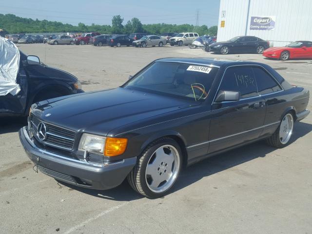 WDBCA45E2LA545216 - 1990 MERCEDES-BENZ 560 SEC BLACK photo 2