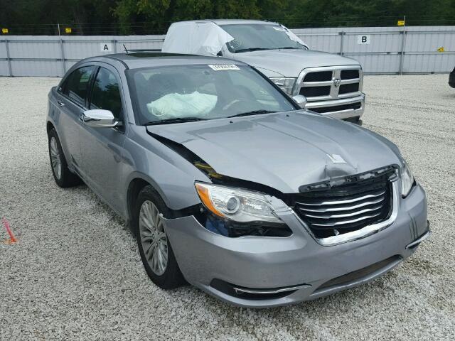 1C3CCBCG2DN515653 - 2013 CHRYSLER 200 LIMITE SILVER photo 1