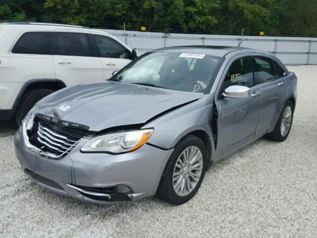 1C3CCBCG2DN515653 - 2013 CHRYSLER 200 LIMITE SILVER photo 2