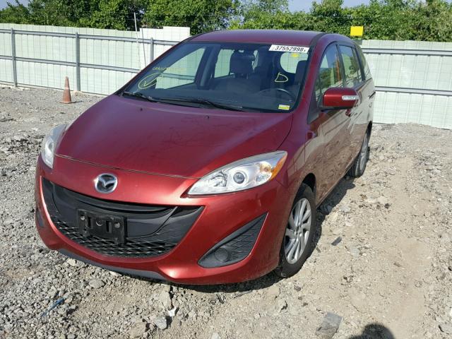 JM1CW2BLXD0150394 - 2013 MAZDA 5 MAROON photo 2