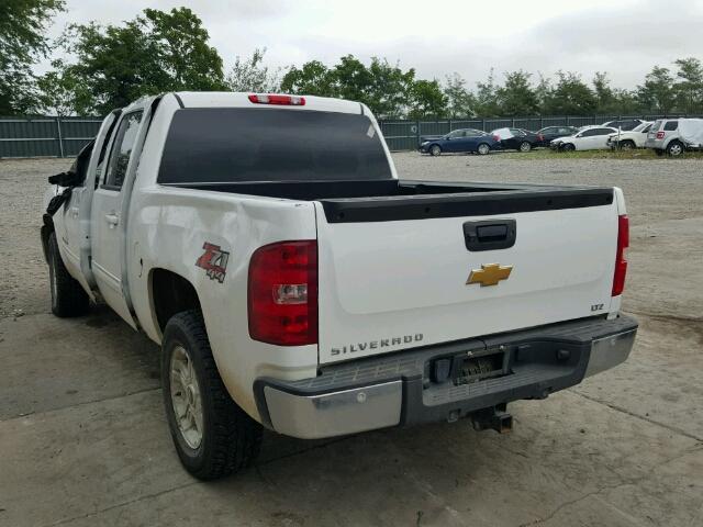 3GCPKTE70CG212249 - 2012 CHEVROLET SILVERADO WHITE photo 3