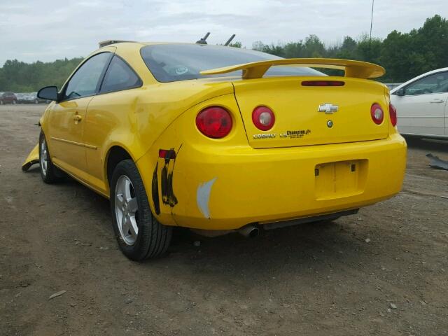 1G1AL12F157610712 - 2005 CHEVROLET COBALT LS YELLOW photo 3