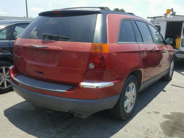 2C4GM68435R651259 - 2005 CHRYSLER PACIFICA T RED photo 4