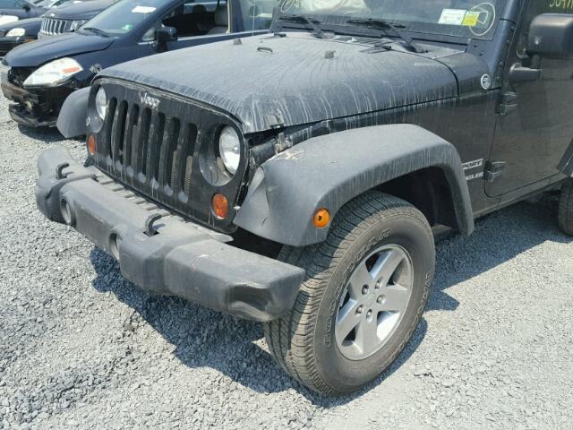 1C4AJWAG4DL630124 - 2013 JEEP WRANGLER S BLACK photo 9