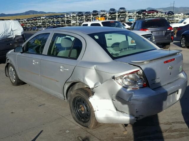 1G1AK55F267660347 - 2006 CHEVROLET COBALT LS SILVER photo 3