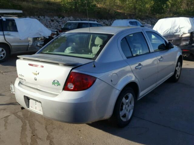 1G1AK55F267660347 - 2006 CHEVROLET COBALT LS SILVER photo 4