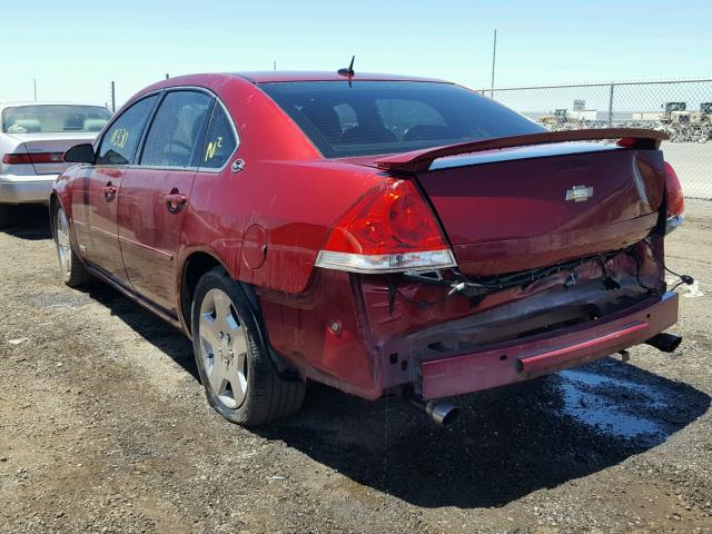 2G1WD58C279257258 - 2007 CHEVROLET IMPALA SUP BURGUNDY photo 3