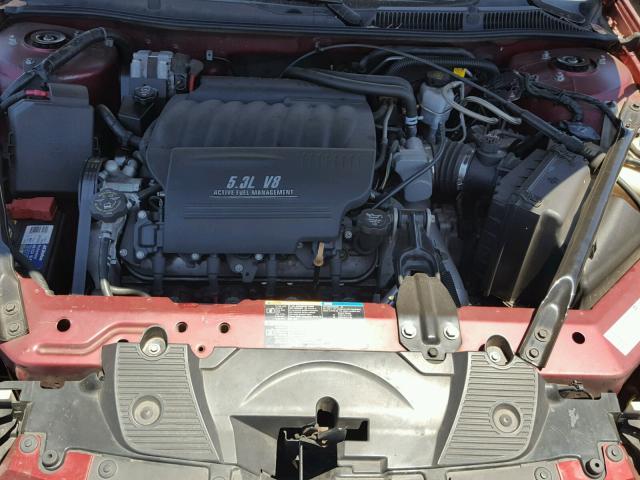 2G1WD58C279257258 - 2007 CHEVROLET IMPALA SUP 勃艮第红 照片 7