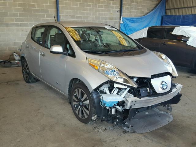 1N4AZ0CP7EC338204 - 2014 NISSAN LEAF S SILVER photo 1