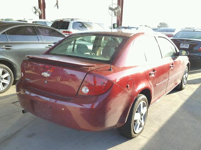 1G1AL58F977140284 - 2007 CHEVROLET COBALT MAROON photo 4