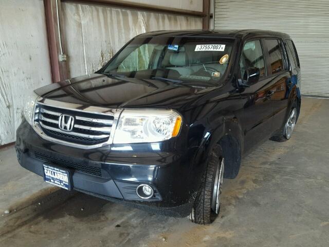 5FNYF4H65CB053803 - 2012 HONDA PILOT EXL BLACK photo 2