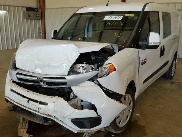 ZFBERFBT1F6A76120 - 2015 RAM PROMASTER WHITE photo 2