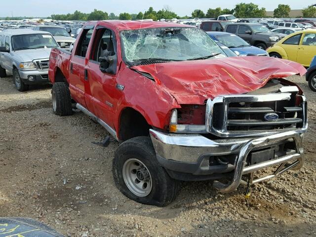 1FTNW21P04EB78558 - 2004 FORD F250 SUPER RED photo 1