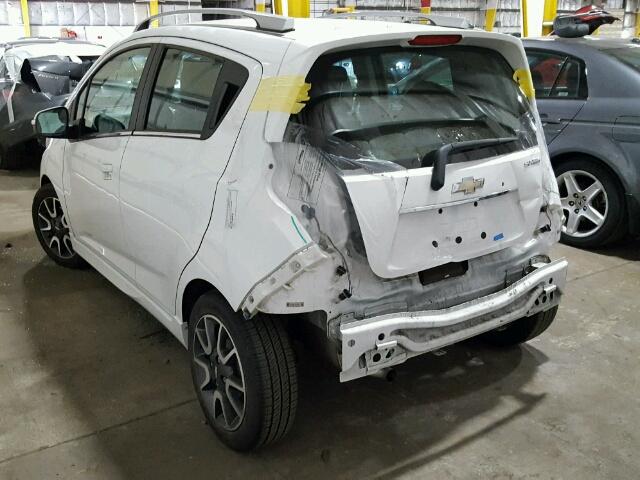 KL8CF6S91EC434307 - 2014 CHEVROLET SPARK 2LT WHITE photo 3