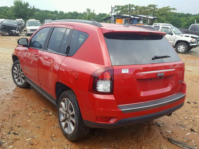 1C4NJCBA0GD806210 - 2016 JEEP COMPASS SP RED photo 3