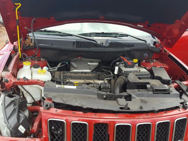 1C4NJCBA0GD806210 - 2016 JEEP COMPASS SP RED photo 7