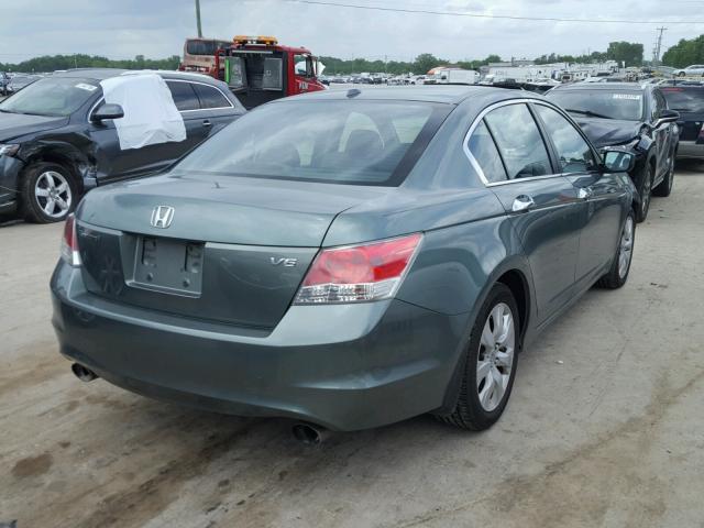 1HGCP3F87AA014353 - 2010 HONDA ACCORD EXL TEAL photo 4