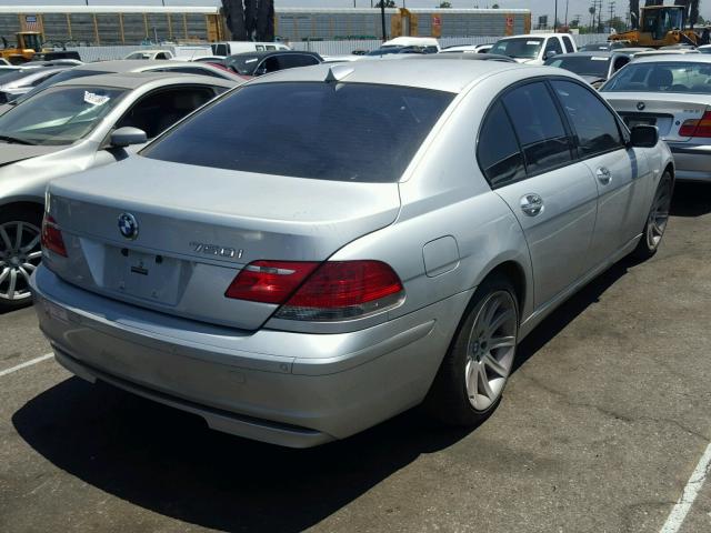 WBAHL83546DT02888 - 2006 BMW 750 I SILVER photo 4
