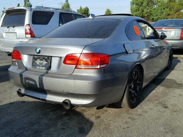 WBAWB73537P034579 - 2007 BMW 335 GRAY photo 4