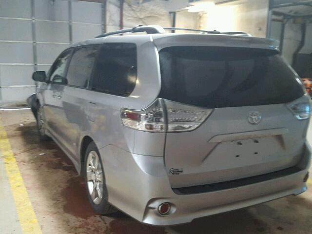 5TDXK3DC4BS042167 - 2011 TOYOTA SIENNA SPO SILVER photo 3