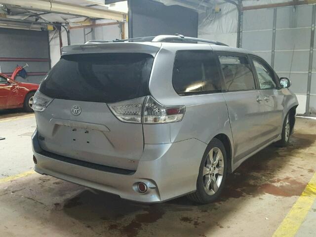 5TDXK3DC4BS042167 - 2011 TOYOTA SIENNA SPO SILVER photo 4