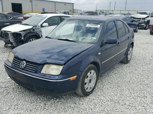 3VWRR69MX4M059465 - 2004 VOLKSWAGEN JETTA GL T BLUE photo 2