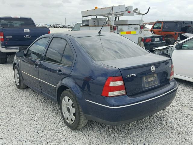 3VWRR69MX4M059465 - 2004 VOLKSWAGEN JETTA GL T BLUE photo 3