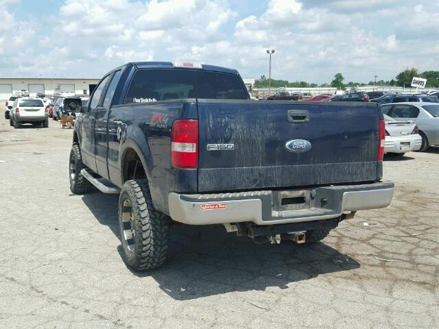 1FTPX14V46NB61128 - 2006 FORD F150 蓝色 照片 3