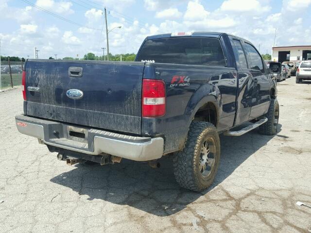 1FTPX14V46NB61128 - 2006 FORD F150 蓝色 照片 4