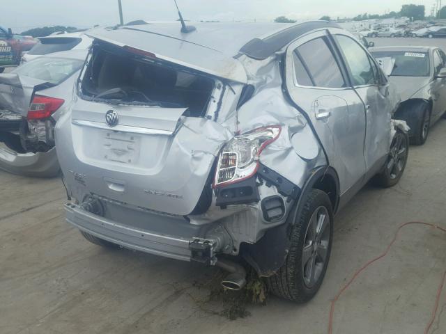 KL4CJASB3EB722812 - 2014 BUICK ENCORE SILVER photo 4