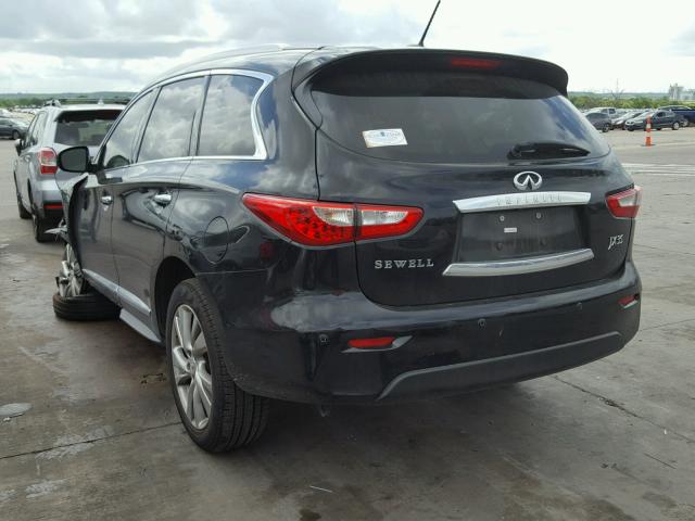 5N1AL0MN2DC335178 - 2013 INFINITI JX35 BASE BLACK photo 3