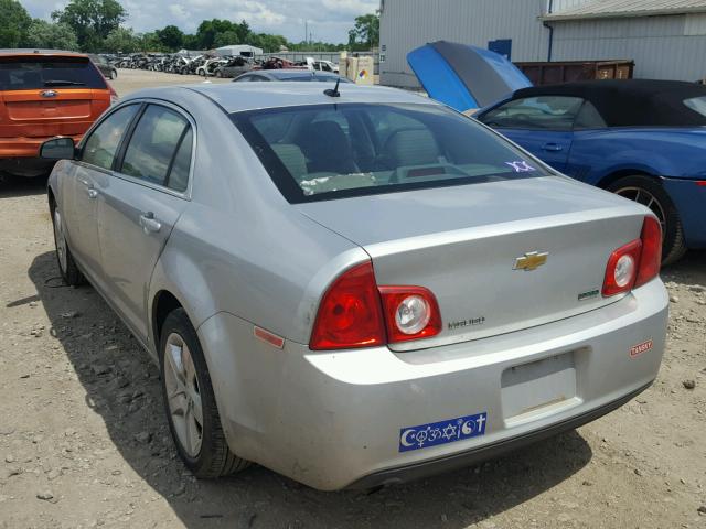 1G1ZA5EU0BF350461 - 2011 CHEVROLET MALIBU LS ვერცხლისფერი ფოტო 3