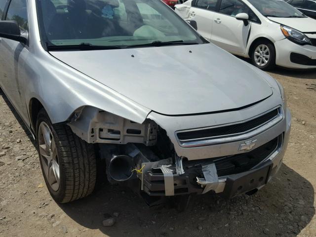 1G1ZA5EU0BF350461 - 2011 CHEVROLET MALIBU LS ვერცხლისფერი ფოტო 9