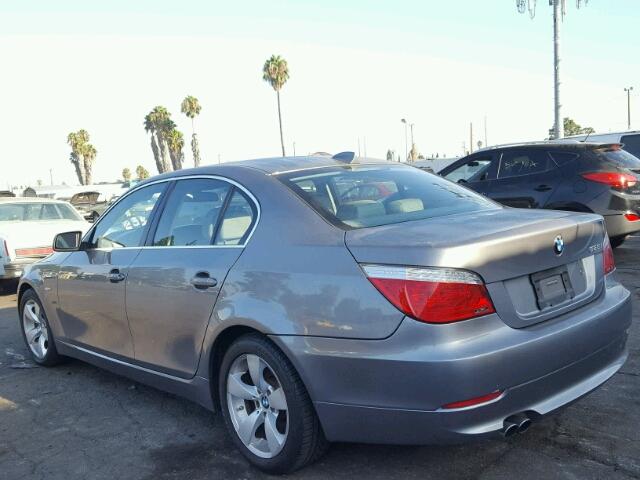 WBANU53558C110547 - 2008 BMW 528 I GRAY photo 3