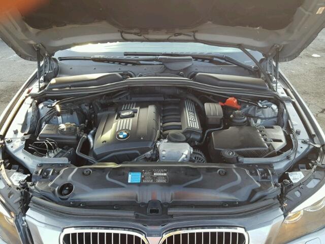 WBANU53558C110547 - 2008 BMW 528 I GRAY photo 7