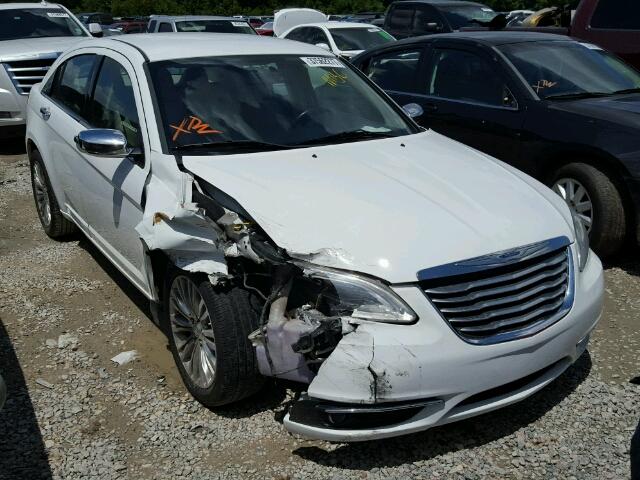 1C3CCBCG5CN238964 - 2012 CHRYSLER 200 LIMITE WHITE photo 1