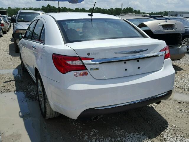 1C3CCBCG5CN238964 - 2012 CHRYSLER 200 LIMITE WHITE photo 3