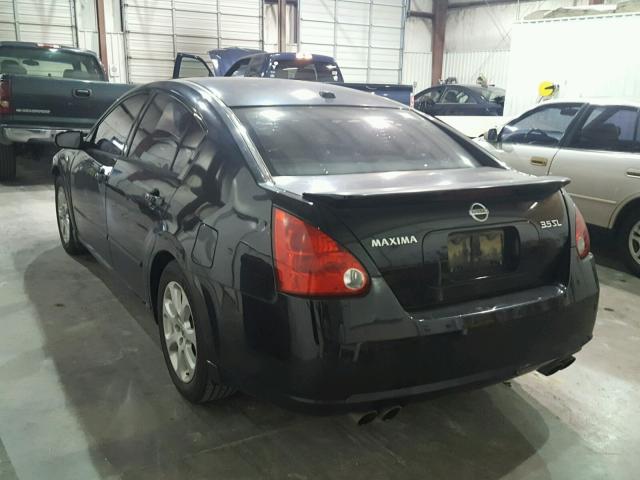 1N4BA41E48C816300 - 2008 NISSAN MAXIMA SE BLACK photo 3