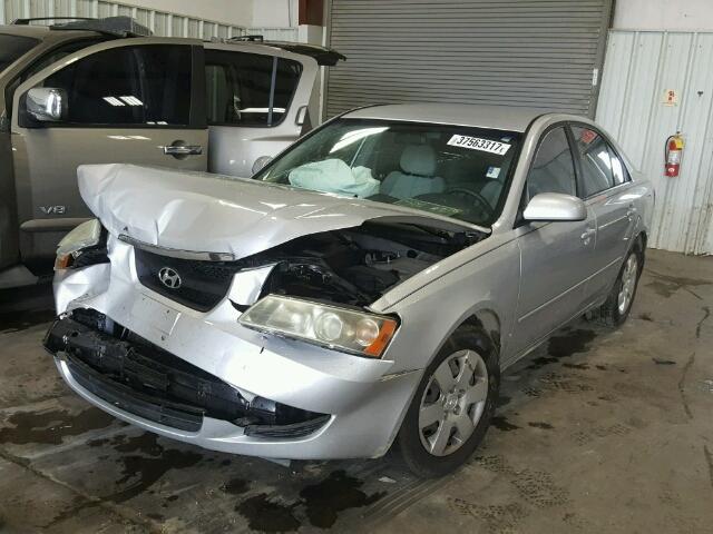 5NPET46C48H298346 - 2008 HYUNDAI SONATA GLS GRAY photo 2