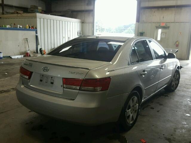 5NPET46C48H298346 - 2008 HYUNDAI SONATA GLS GRAY photo 4