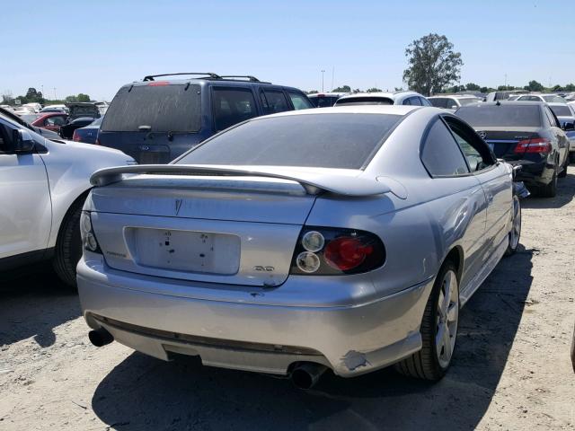 6G2VX12U66L523660 - 2006 PONTIAC GTO SILVER photo 4