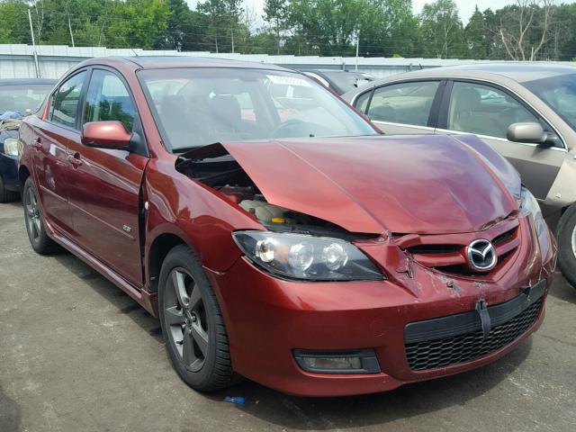 JM1BK323981147273 - 2008 MAZDA 3 S MAROON photo 1