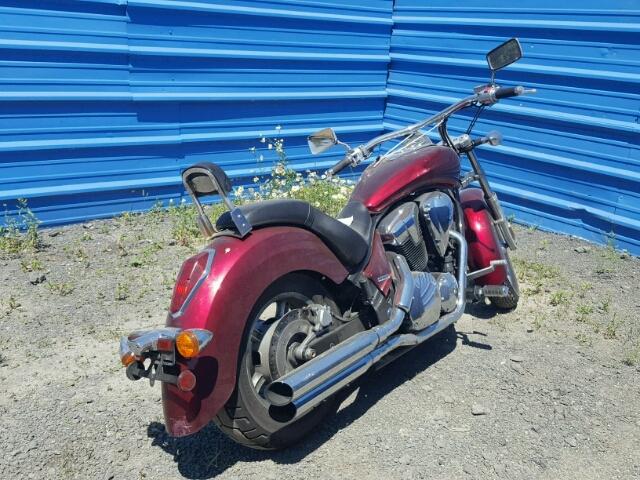 JH2SC6601AK001438 - 2010 HONDA VT1300 CR BURGUNDY photo 4